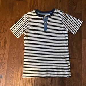 (5 for $25) Joe Fresh striped top with denim details